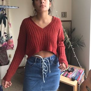 Cropped sweater